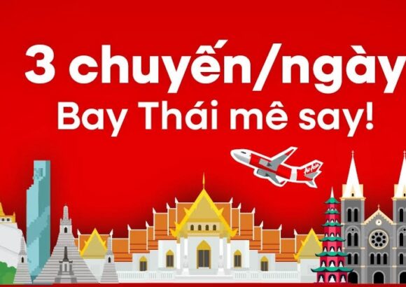 AirAsia tăng tần suất bay Hà Nội – Bangkok với giá vé hấp dẫn!